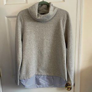 J. Crew Mercantile Gray Sweater/Sweatshirt Cowl Neck - Size Medium